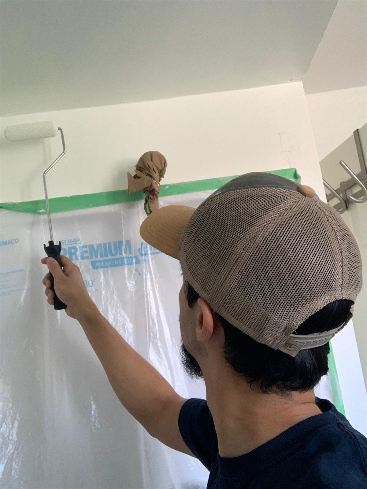 Precision edge-cutting and rolling for flawless interior paint lines